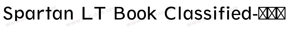Spartan LT Book Classified字体转换